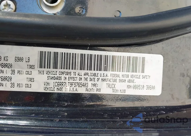 1C6RR7LT9FS765403: 43627873