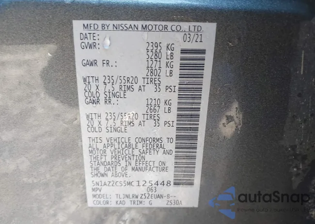 5N1AZ2CS5MC125448: 43627966