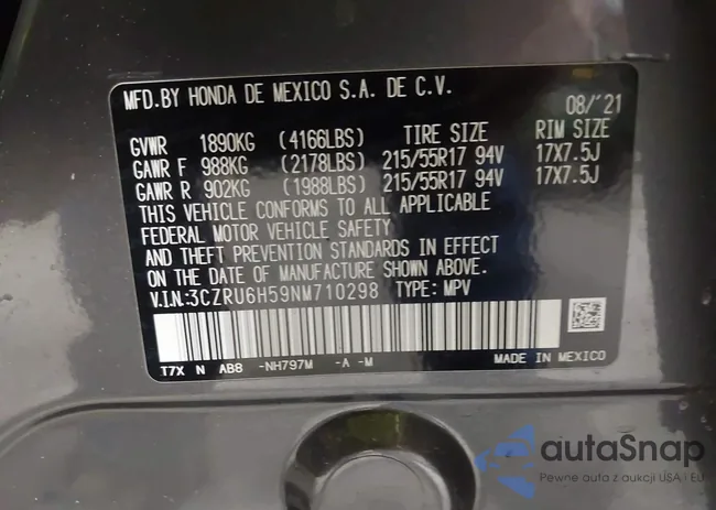 3CZRU6H59NM710298: 43629287