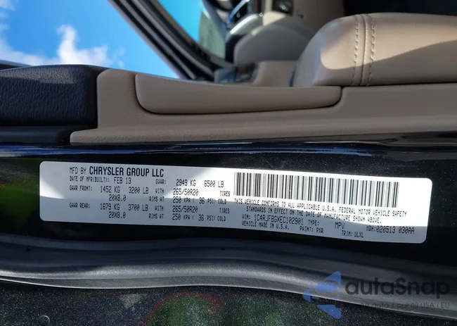 1C4RJFBGXEC102901: 43629310