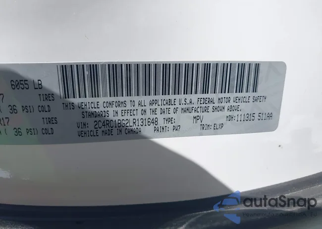 2C4RC1BG2LR131648: 43629491