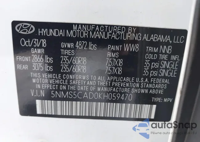 5NMS5CAD0KH059470: 43629497