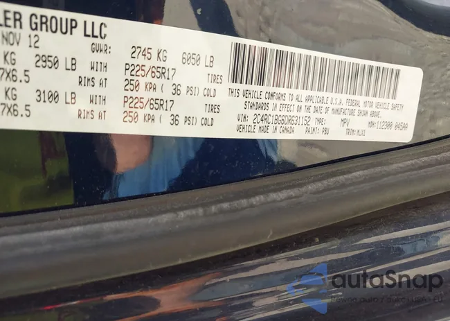 2C4RC1BG6DR631152: 43629718