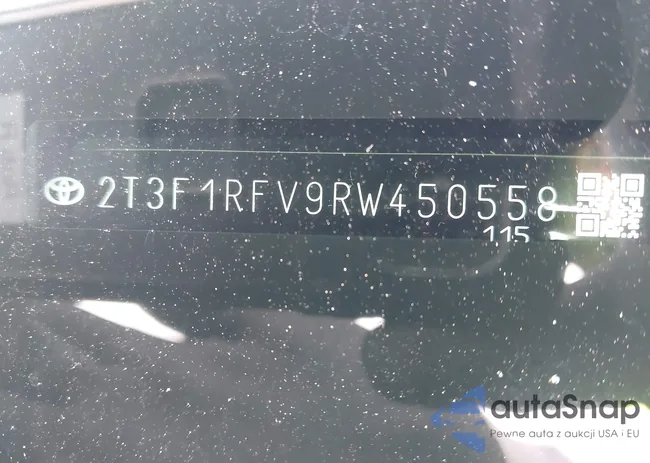 2T3F1RFV9RW450558: 43630283
