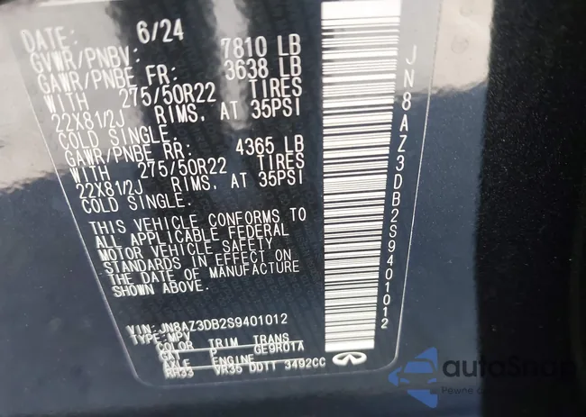 JN8AZ3DB2S9401012: 43630528