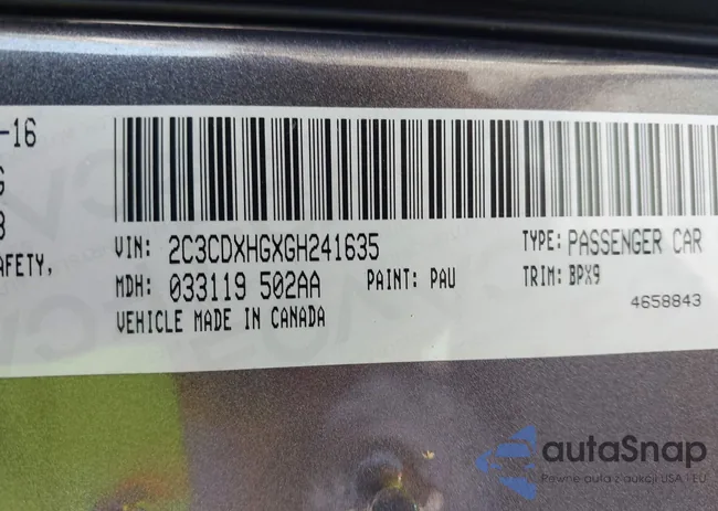 2C3CDXHGXGH241635: 43630820