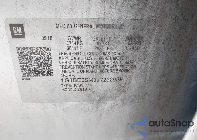 1G1BE5SM3J7232925: 43629987