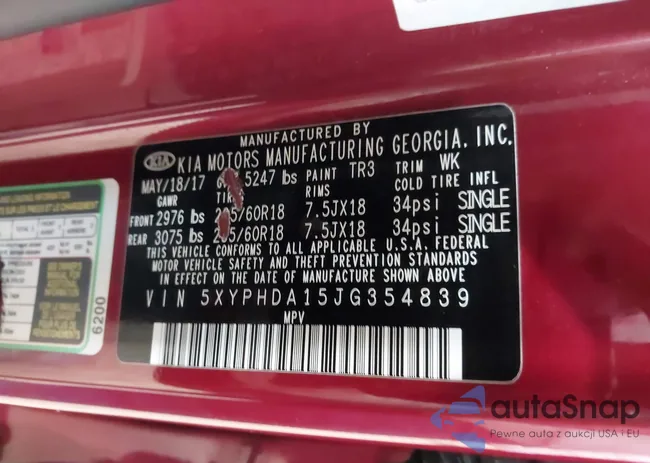 5XYPHDA15JG354839: 43630052