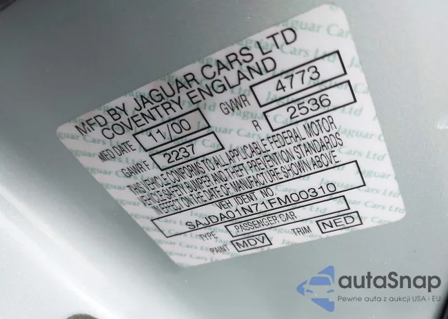 SAJDA01N71FM00310: 43630094