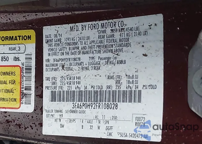 3FA6P0H92FR108028: 43630124