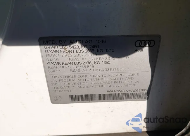 WA1C2AFP7HA063663: 43631350