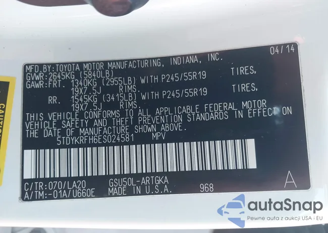 5TDYKRFH6ES024581: 43631362