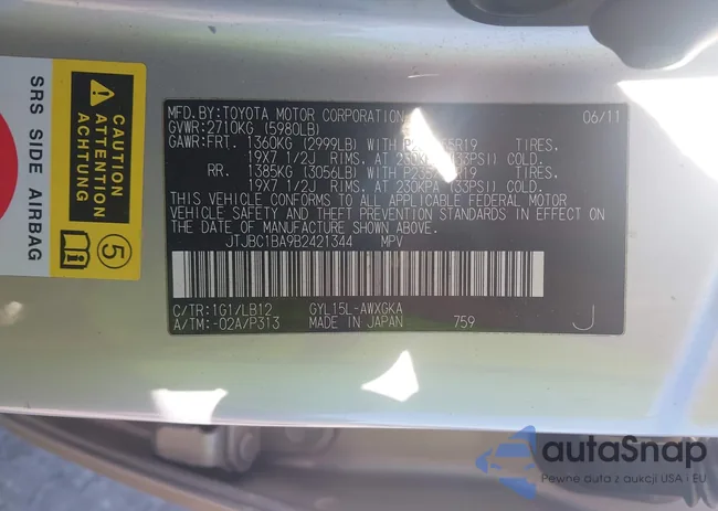 JTJBC1BA9B2421344: 43631426