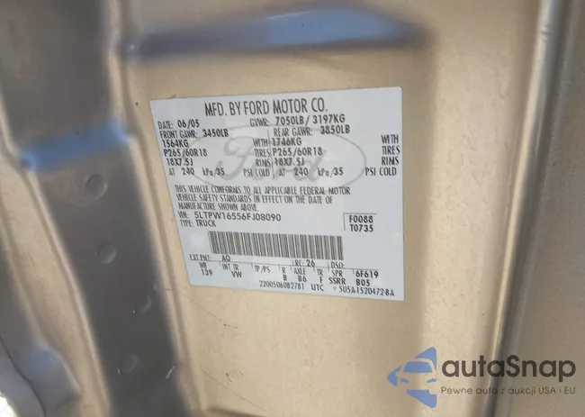 5LTPW16556FJ08090: 43631433