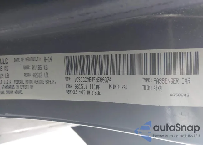 1C3CCCAB4FN580374: 43631856