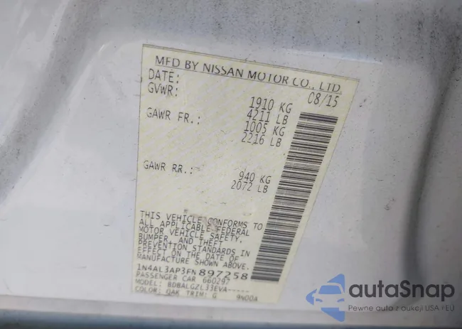 1N4AL3AP3FN897258: 43631104