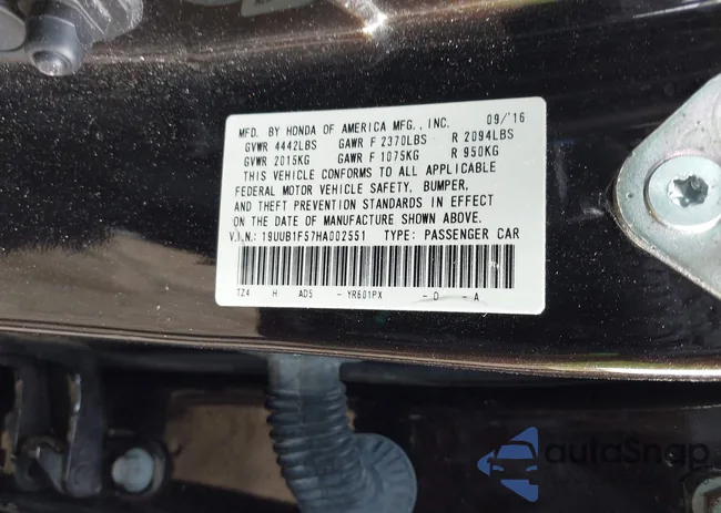 19UUB1F57HA002551: 43632331