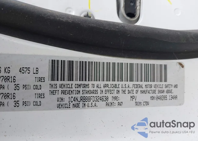 1C4NJRBB8FD324630: 43632369