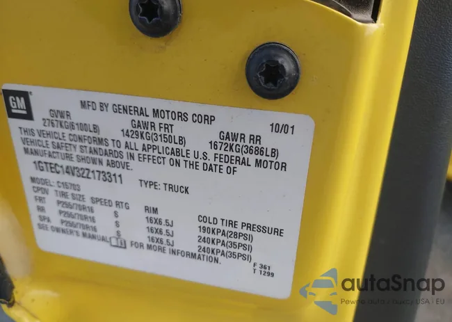 1GTEC14V32Z173311: 43632868