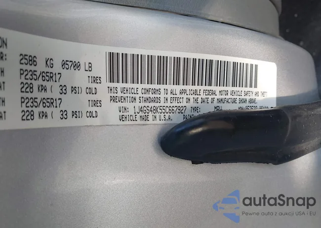 1J4GS48K55C667927: 43632045