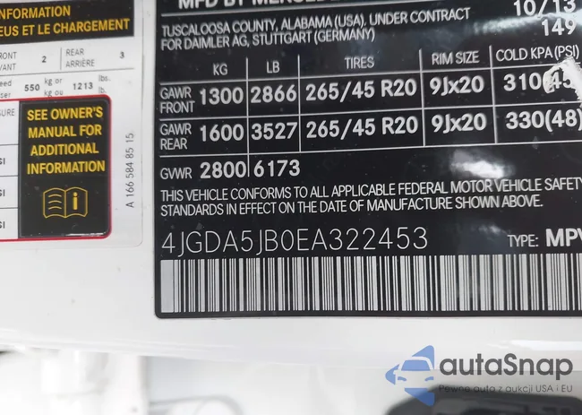 4JGDA5JB0EA322453: 43632140