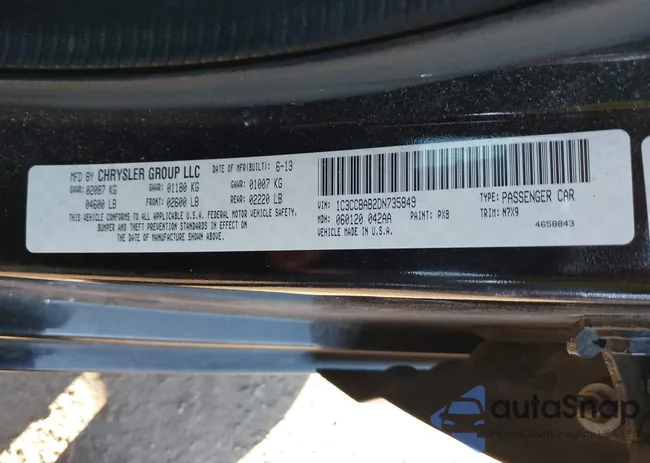 1C3CCBAB2DN735849: 43632160