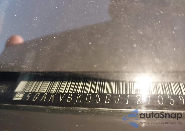 5GAKVBKD3GJ181039: 43633427