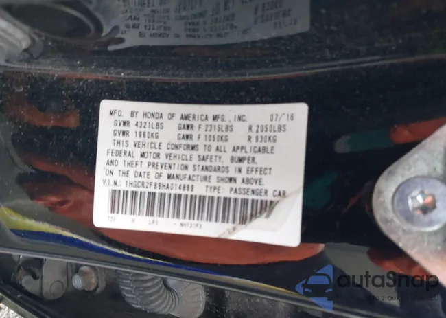 1HGCR2F89HA014899: 43633626