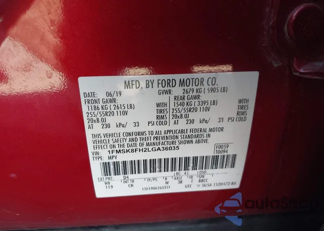 1FMSK8FH2LGA36035: 43632893