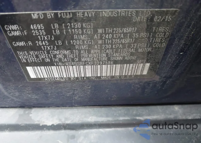 4S4BSBFCXF3297586: 43633115