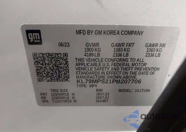 KL79MPS21PB207706: 43633143