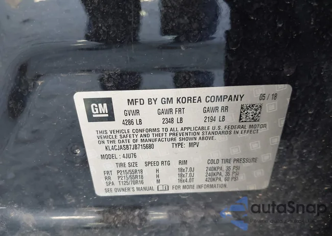 KL4CJASB7JB715680: 43634571