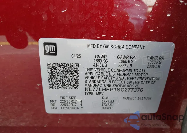 KL77LHEP1SC277376: 43634744