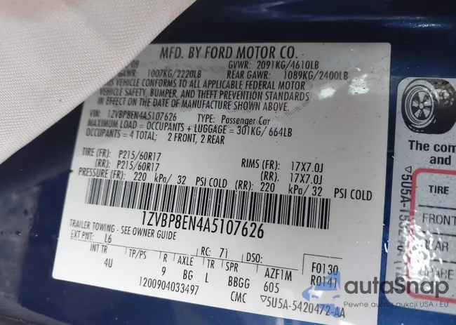 1ZVBP8EN4A5107626: 43634757