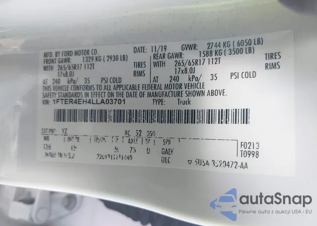 1FTER4EH4LLA03701: 43634853