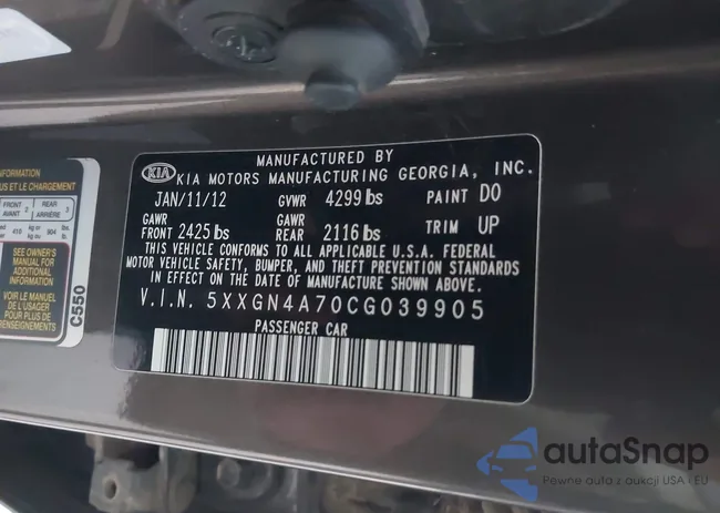 5XXGN4A70CG039905: 43634854