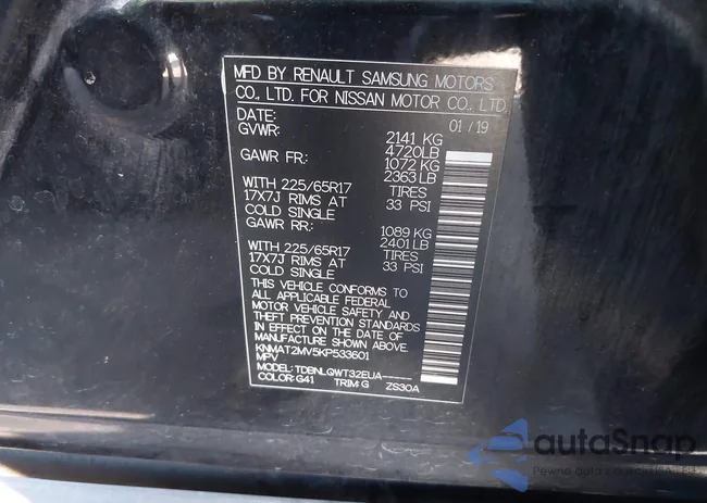 KNMAT2MV5KP533601: 43634019