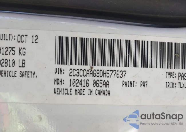 2C3CCAAG9DH577637: 43635552