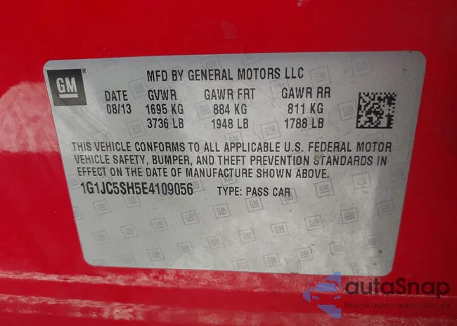 1G1JC5SH5E4109056: 43635628