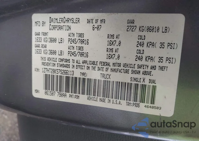 1Z7HT28K57S266113: 43635681