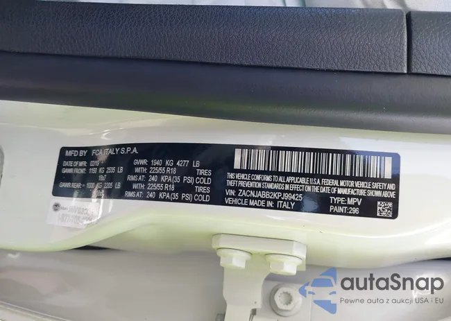 ZACNJABB2KPJ99425: 43634886