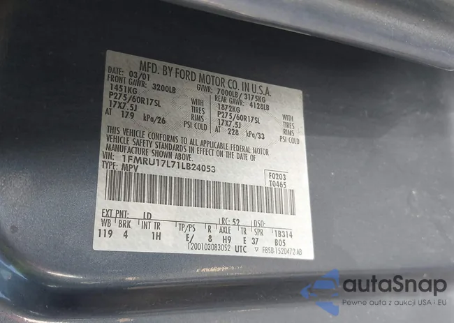 1FMRU17L71LB24053: 43635005