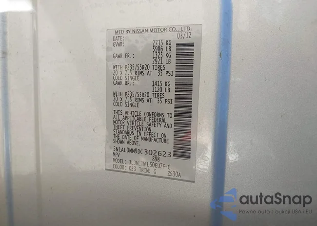 5N1AL0MM9DC302623: 43635143