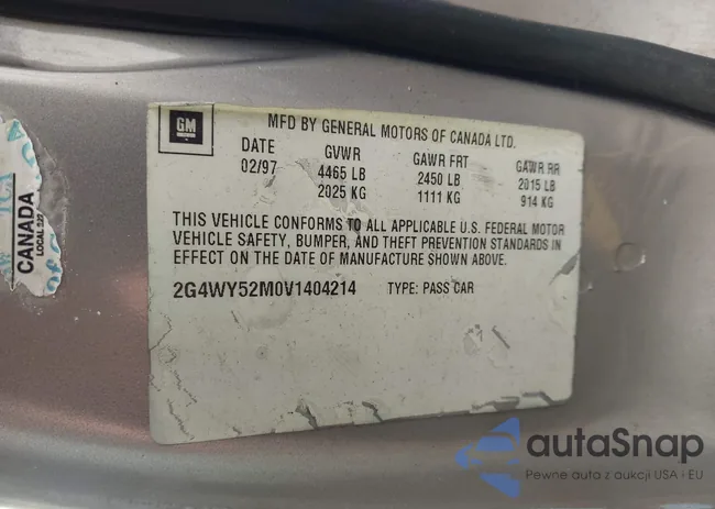 2G4WY52M0V1404214: 43635172