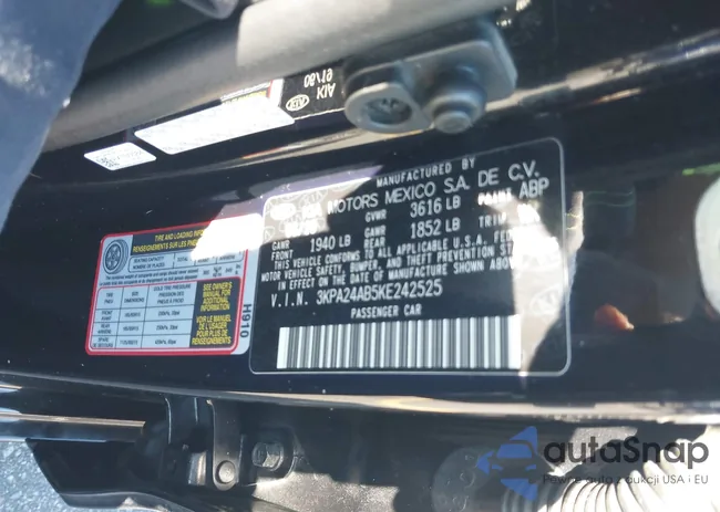 3KPA24AB5KE242525: 43636276