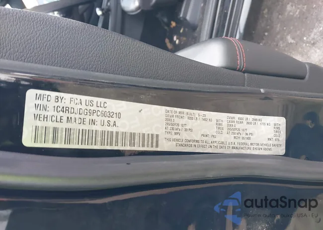 1C4RDJDG9PC603210: 43636314