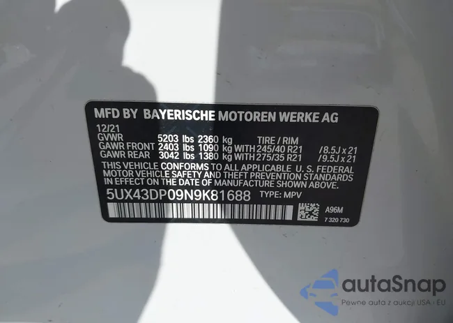 5UX43DP09N9K81688: 43636562