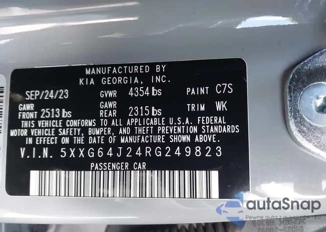 5XXG64J24RG249823: 43636576