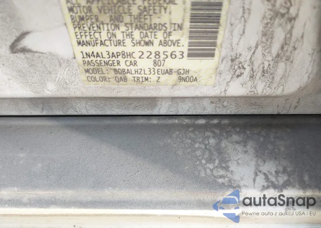 1N4AL3AP8HC228563: 43636670