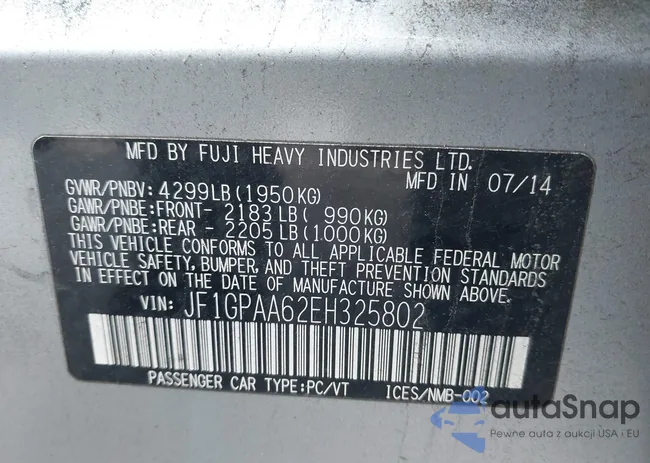 JF1GPAA62EH325802: 43636734